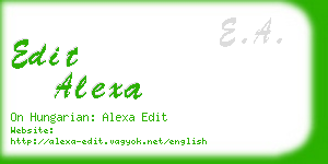 edit alexa business card